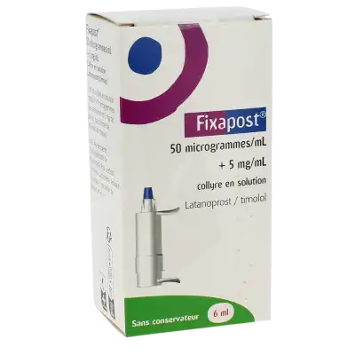 FIXAPOST 50 microgrammes/ml + 5 mg/ml, collyre en solution