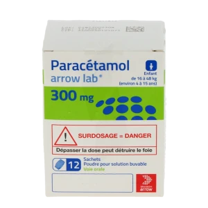 Paracetamol Arrow Lab 300 Mg, Poudre Pour Solution Buvable