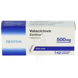 Valaciclovir Zentiva 500 Mg, Comprimé Pelliculé