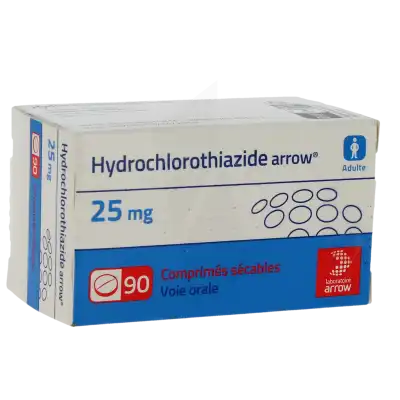 Hydrochlorothiazide Arrow 25 Mg, Comprimé Sécable à Clermont-Ferrand