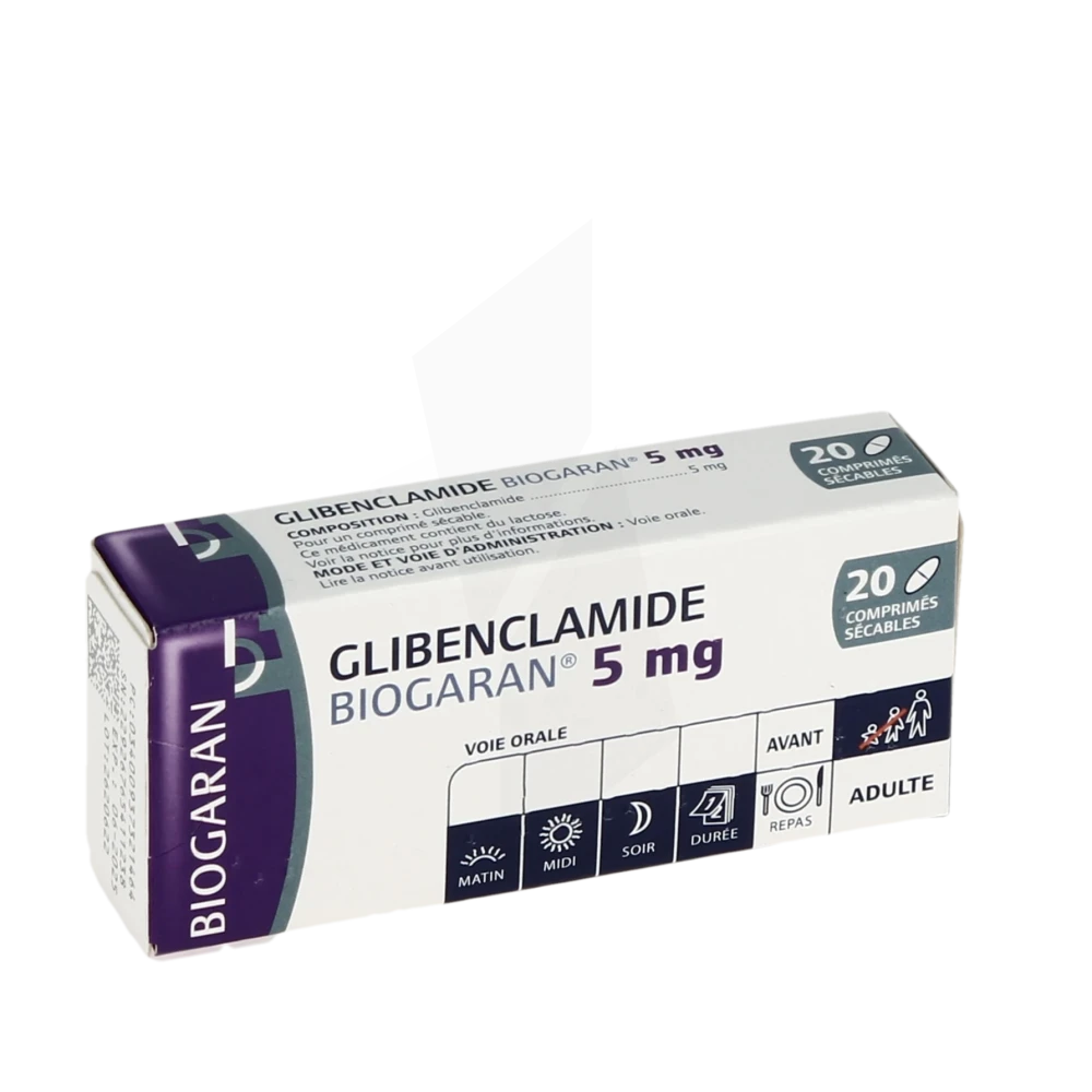 Glibenclamide Biogaran 5 Mg, Comprimé Sécable