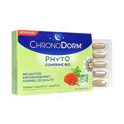 Chronodorm Phyto Bio MÉlisse Coquelicot Passiflore Cpr B/30 à CANEJAN