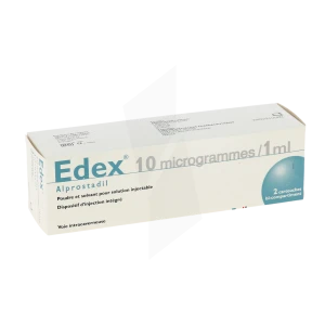 Edex 10 Microgrammes/1 Ml, Poudre Et Solvant Pour Solution Injectable (voie Intracaverneuse) En Cartouche Bicompartiment.