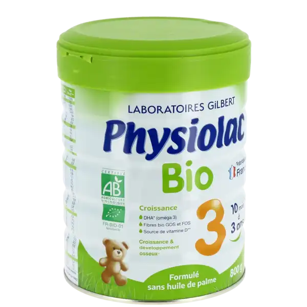 Physiolac Bio 3 Croissance Lait En Poudre B/800g