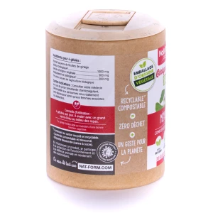 Nat&form Ecoresponsable Ginkgo Biloba 60 Gélules