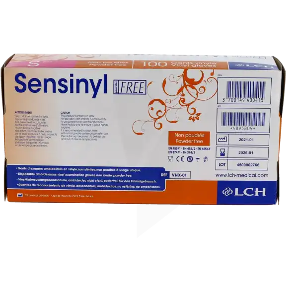 Sensinyl Free Gant Examen Vinyl T6/7 B/100