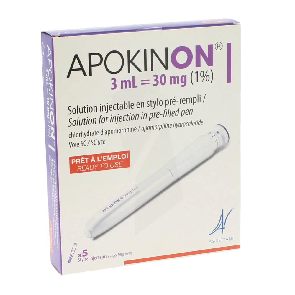 Apokinon 30 Mg/3 Ml (1 %), Solution Injectable En Stylo Pré-rempli