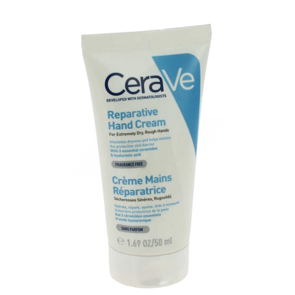 Cerave Crème Main Réparatrice Pour Les Mains Abîmées Et Les Sécheresses Sévères Tube/50ml