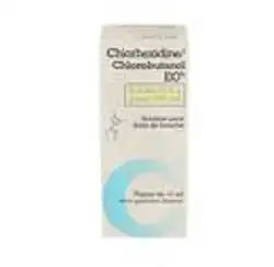 CHLORHEXIDINE/CHLOROBUTANOL EG 0,5 ml/0,5 g pour 100 ml, solution pour bain de bouche en flacon