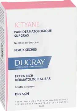 Ictyane Pain Dermatologique Surgras Sans Savon 2*100g