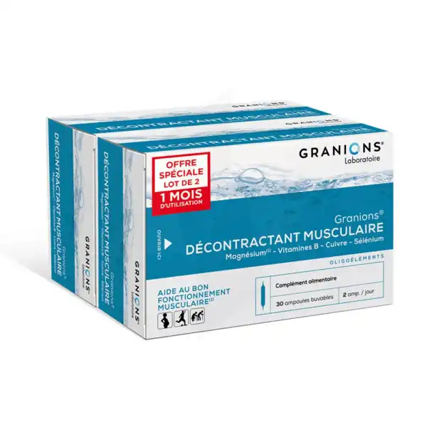 Granions Decontractant Musculaire 2b/30 Ampoules