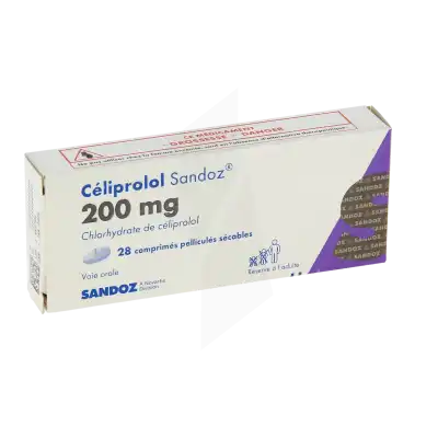 Celiprolol Sandoz 200 Mg, Comprimé Pelliculé Sécable à Clermont-Ferrand