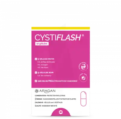 Aragan Cystiflash Gélules B/10 à COLLONGES-SOUS-SALEVE