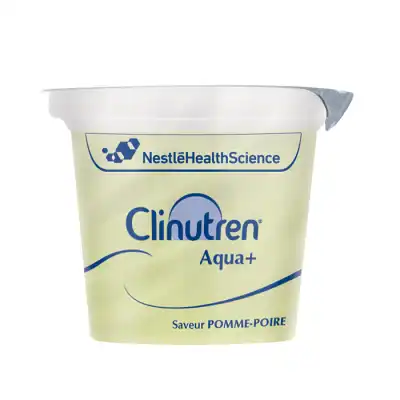Clinutren Aqua+ Eau Gélifiée Sucrée Pomme Poire 4 Coupelles/125g