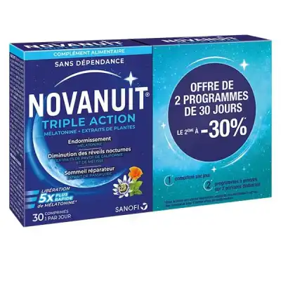 Novanuit Triple Action Comprimés 2b/30 Offre Spéciale à Mérignac