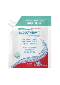 Buccotherm « Mon Premier » Gel Dentifrice à L'eau Thermale Fraise Bio Eco-recharge/200ml