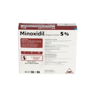 Minoxidil Biogaran Conseil 5 %, Solution Pour Application Cutanée