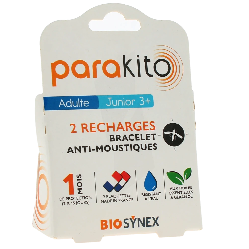 Parakito Recharge Adulte Et Junior + 3 Ans Boîte De 2