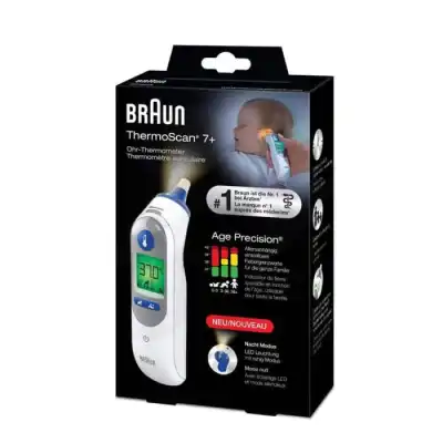 Braun Thermoscan 7+ Thermomètre Auriculaire Électronique Irt6525 à Harly