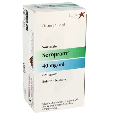 Seropram 40 Mg/ml, Solution Buvable à LA CRAU