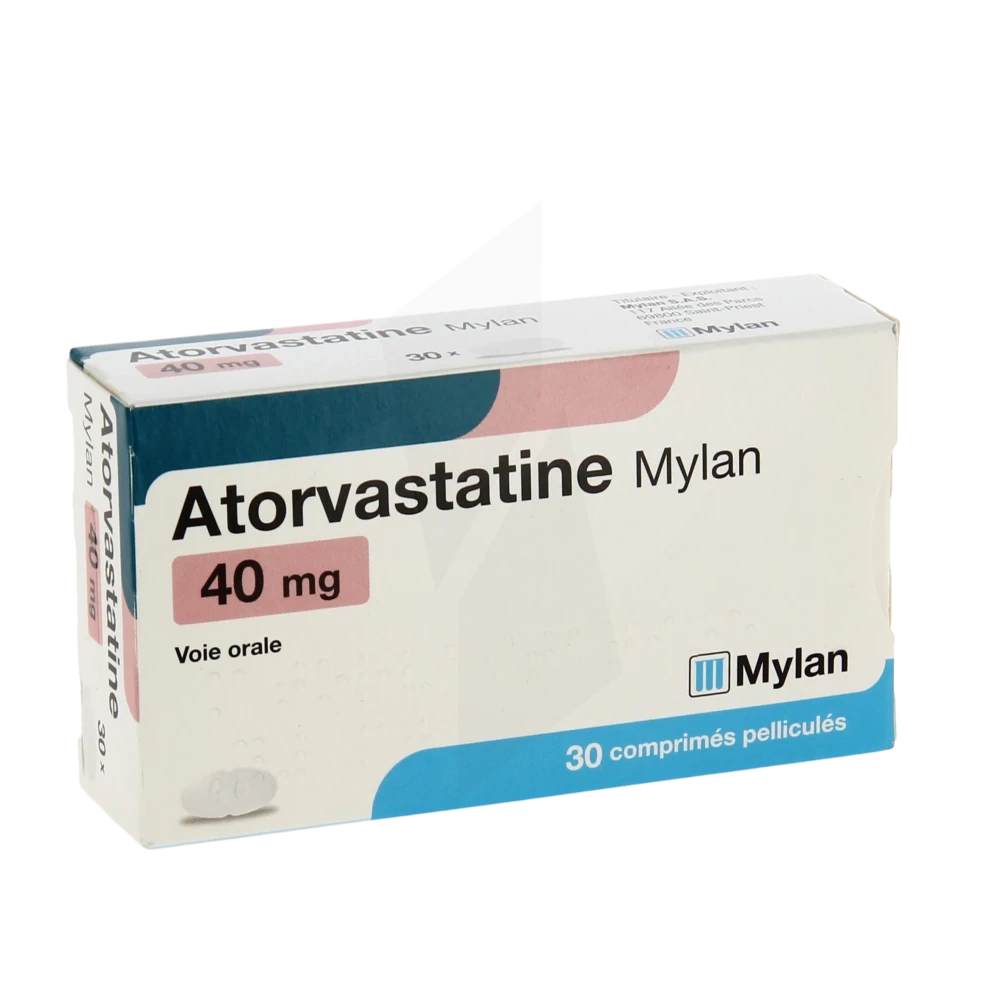 Atorvastatine Viatris 40 Mg, Comprimé Pelliculé