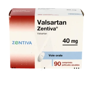 Valsartan Zentiva 40 Mg, Comprimé Pelliculé Sécable