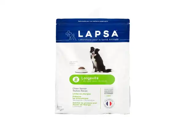 Lapsa Longévité Croquettes Chien Senior Toutes Races Sachet/3kg