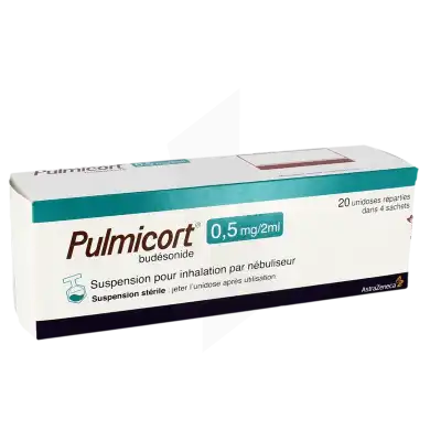 Pulmicort 0,50 Mg/2 Ml, Suspension Pour Inhalation Par Nébuliseur En Récipient Unidose à Paris