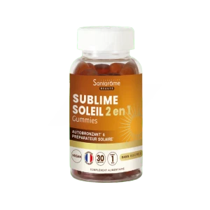 Santrome Bio Gummies Gomme Sublime Soleil 2 En 1 Pot/30
