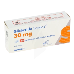 Gliclazide Sandoz 30 Mg, Comprimé à Libération Modifiée