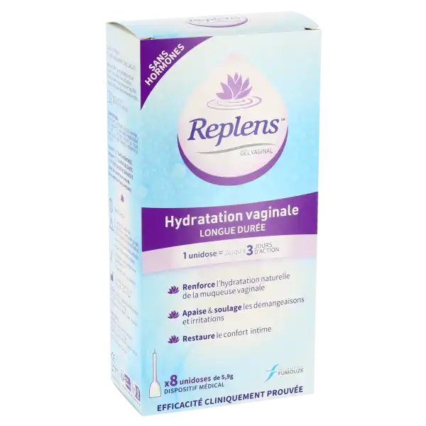 Replens Gel Vaginal Hydratant 8 Unidoses/2,5g