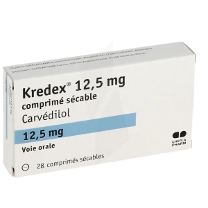 Kredex 12,5 Mg, Comprimé Sécable