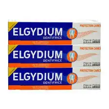 Elgydium Dentifrice Protection Caries Lot De 3x75ml