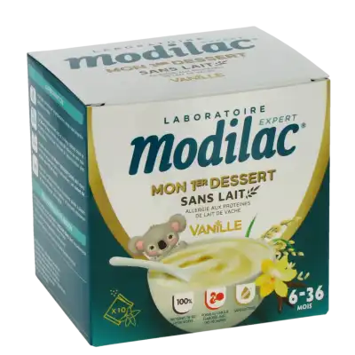 Modilac Mon 1er Dessert Sans Lait Pdr Vanille Dès 6 Mois 10sachets/18.6g à Cholet