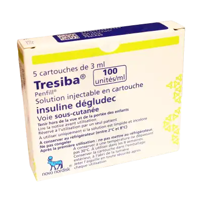 Tresiba 100 Unités/ml, Solution Injectable En Cartouche à NANTERRE