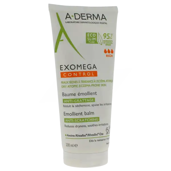 Aderma Exomega Control Baume Emollient Anti-grattage T/200ml