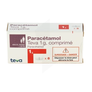 Paracetamol Teva 1 G, Comprimé
