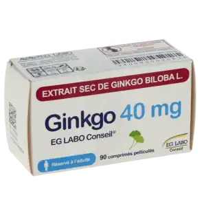 Ginkgo Eg Labo Conseil 40 Mg, Comprimé Pelliculé à MARSEILLE