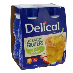 Delical Fruitee Nutrim Sav Pomme 4 Bouteilles De 200 Ml à Ottmarsheim