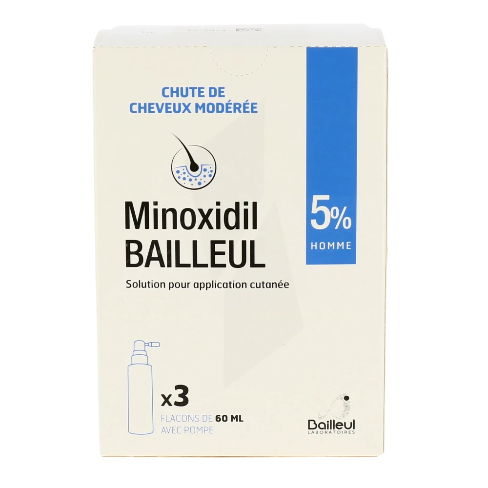 Pharmacie Agen-Sud - Médicament Minoxidil Bailleul 5 %, Solution ...