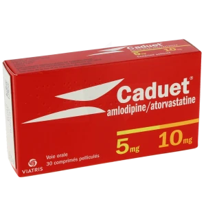 Caduet 5 Mg/10 Mg, Comprimé Pelliculé