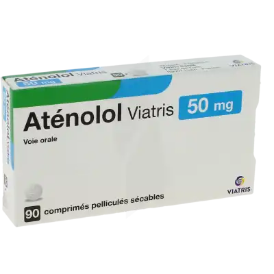 Atenolol Viatris 50 Mg, Comprimé Pelliculé Sécable à Osny