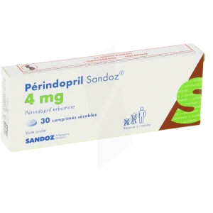 Perindopril Sandoz 4 Mg, Comprimé Sécable