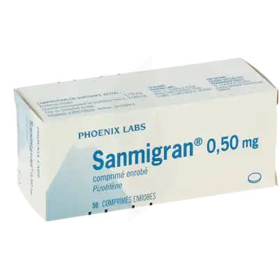 Sanmigran 0,50 Mg, Comprimé Enrobé à STRASBOURG