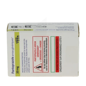 Pantoprazole Arrow Generiques 20 Mg, Comprimé Gastro-résistant