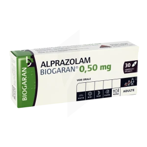 Alprazolam Biogaran 0,50 Mg, Comprimé Sécable
