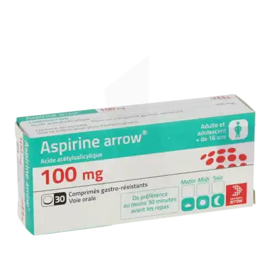 Aspirine Arrow 100 Mg, Comprimé Gastro-résistant à  JOUÉ-LÈS-TOURS