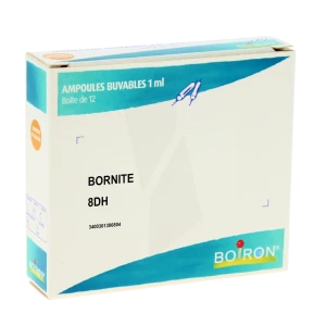 Boiron Bornite 8dh Solution Buvable En Ampoules Boîte De 12 Ampoules