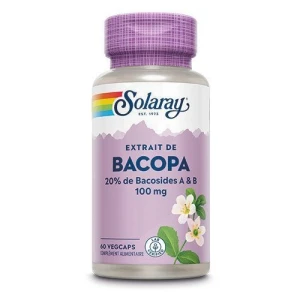 Solaray Bacopa 100mg Capsules Végétales B/60