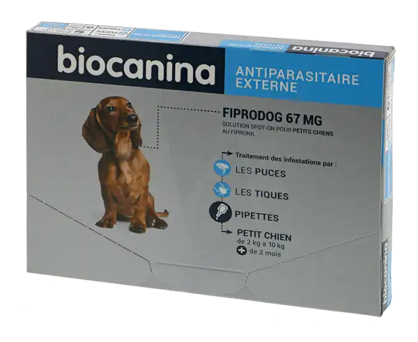 Biocanina Fiprodog 67mg Solution Pour Spot-on 3 Pipettes/0,67ml